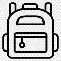 backpacks, backpacking, hiking, camping icon svg