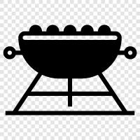 backyard grill, charcoal grill, gas grill, propane grill icon svg