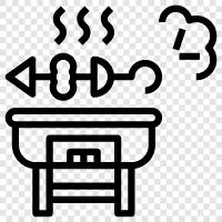 backyard, cooking, flavors, grill icon svg