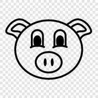 bacon, ham, sausage, pork chops icon svg