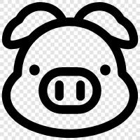 bacon, pork, ham, lard icon svg