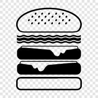 bacon, burger, cheeseburger, hamburger icon svg