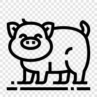 bacon, ham, sausage, pork icon svg