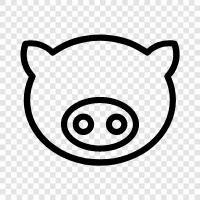 bacon, sausage, ham, pork icon svg