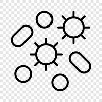 bacteria, sickness, infection, colds icon svg