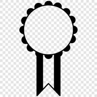 badge, certificate, medal, award icon svg