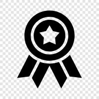 badges, awards, recognition, commendation icon svg