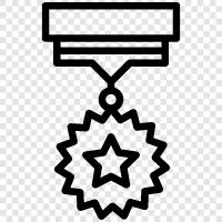 badges, awards, recognition, commendation icon svg