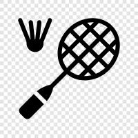 badminton rackets, badminton balls, badminton equipment, Badminton icon svg