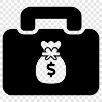 bag, money, cash, check icon svg