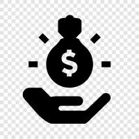 bag, wallet, cash, bills icon svg