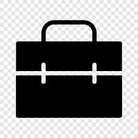 Tasche, Arbeit, Organizer, Bleistiftkoffer symbol