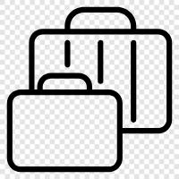 Bag, Work Bag, Leather, Briefcase icon svg