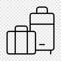 baggage, suitcases, backpacks, duffel bags icon svg