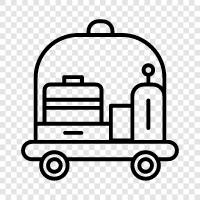 baggage, backpacks, suitcases, duffel bags icon svg