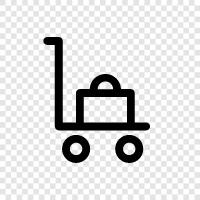 baggage trolleys, luggage trolleys, luggage carriers, luggage cart icon svg