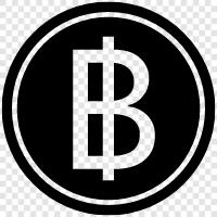 baht, cryptocurrency, bitcoin, altcoin icon svg