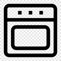 bake, broil, cook, convection icon svg