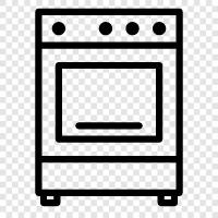 Backen, Kochen, Backofen, Grill symbol