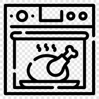 bake, cook, bake dish in oven, oven cooking icon svg