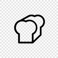 Bäckerei, Brotmacher, Mehl, Hefe symbol