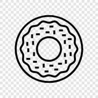 bakery, doughnut, pastry, frying icon svg