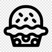 bakery, cake, cup, cake decoration icon svg