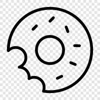bakery, donut shop, donut delivery, donut truck icon svg