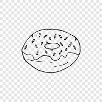 bakery, sweet, doughnut, fried icon svg