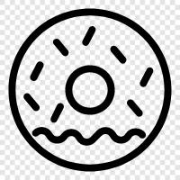 bakery, doughnut, pastry, sugar icon svg