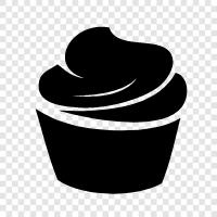 bakery, dessert, cake, Cupcake icon svg