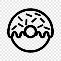 bakery, sweet, dessert, donut icon svg