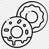 bakery, doughnut, pastry, fried icon svg