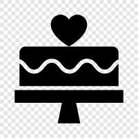 bakery, dessert, flourless chocolate cake, Victoria sponge cake icon svg