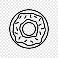 bakery, sweet, sugar, doughnut icon svg