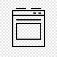 Backofen, Backen symbol