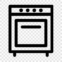 baking, broil, convection, roasting icon svg