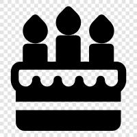 baking, birthday, cake recipe, cake decorating icon svg