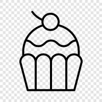 Backen, Backbedarf, Kuchen Dekoration, Kuchen Rezept symbol