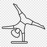 balance, gymnastics, handstand, strength icon svg