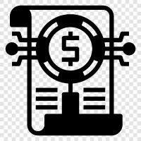 Balance Sheet, Income Statement, Cash Flow Statement, Financial Analysis icon svg