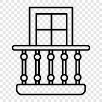 balcony furniture, balcony railing, balcony railings, balcony railings for sale icon svg