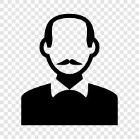 bald men, hair, hair loss, hair transplant icon svg