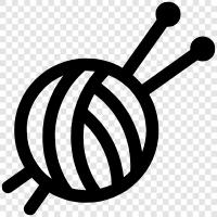 Ball, Stricken, Häkeln, Garn symbol