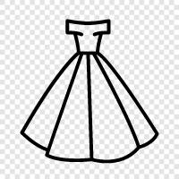 Ballkleider, Ballkleider für Hochzeiten, formale Ballkleider symbol