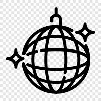 Ball, Light, Disco, Nightclub icon svg