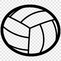 ball, sport, game, Volleyball icon svg