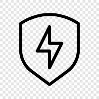 ballistic shield, protection shield, bullet shield, Bolt shield icon svg