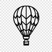 Balloon, Flying, Adventure, Spectacular icon svg