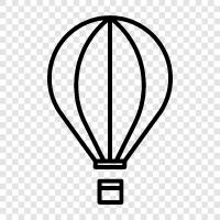 Balloon, Airplane, Flying, Adventure icon svg